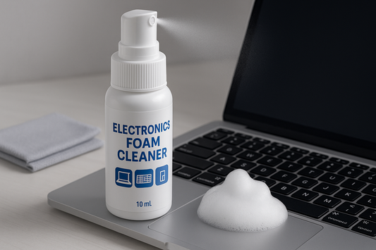Foam cleaner for laptop gadgets