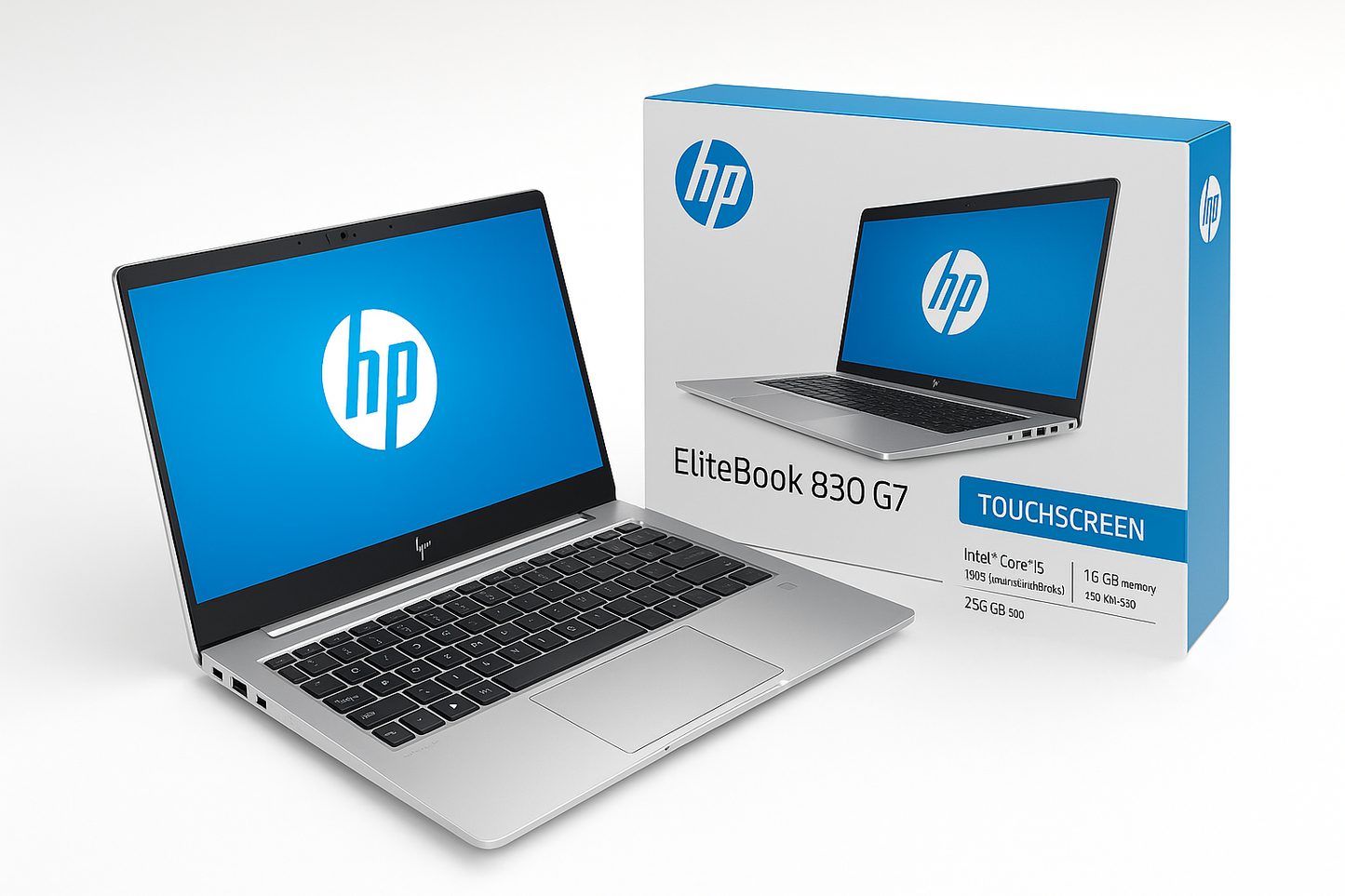 HP 830 G7 Touchscreen product and package