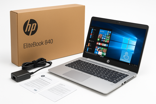 HP 840 G5 Touchscreen package and product