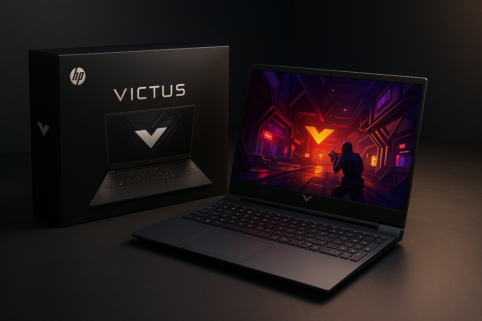 HP Victus product and package